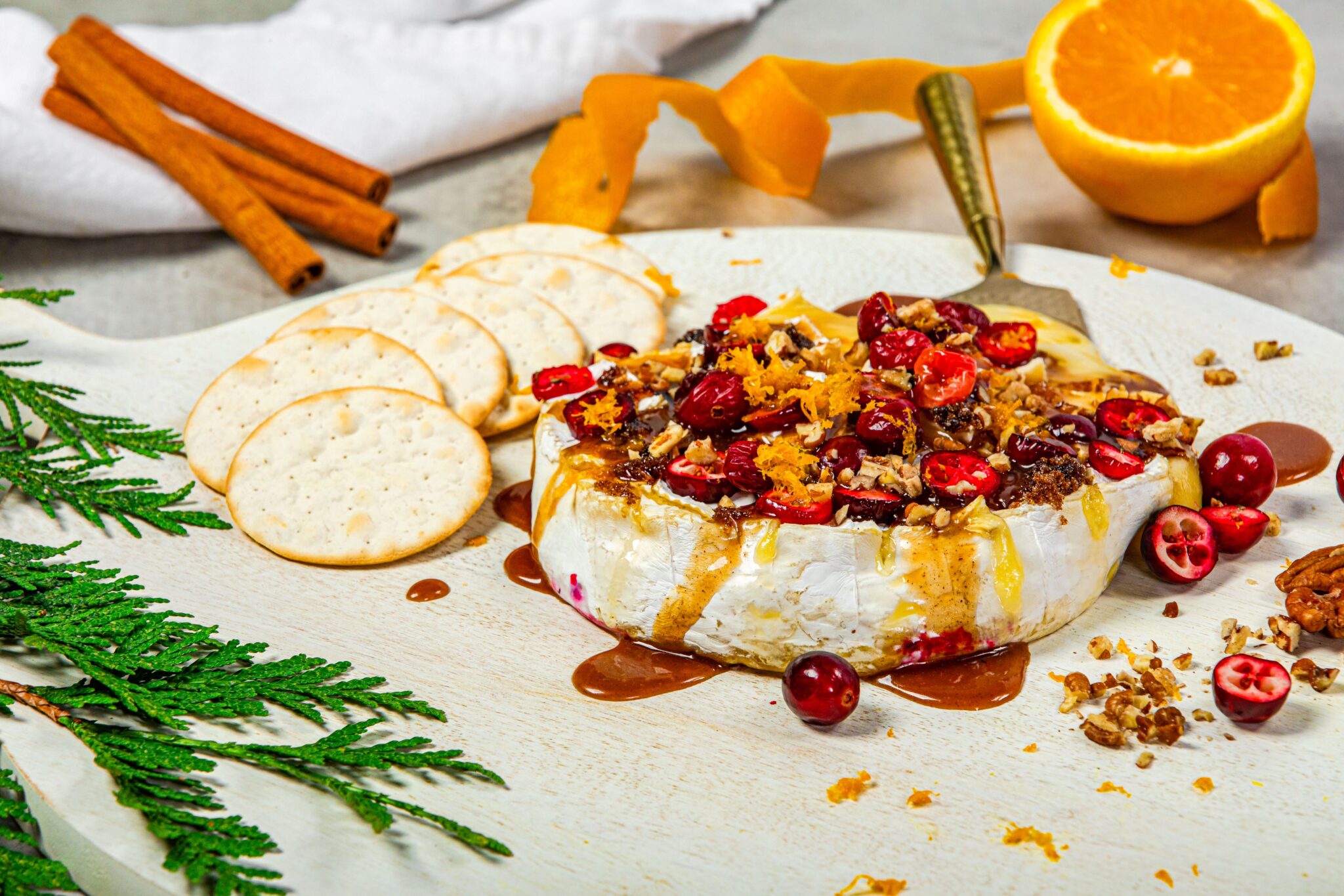 Maple Pecan Cranberry Baked Brie Calgary Coop