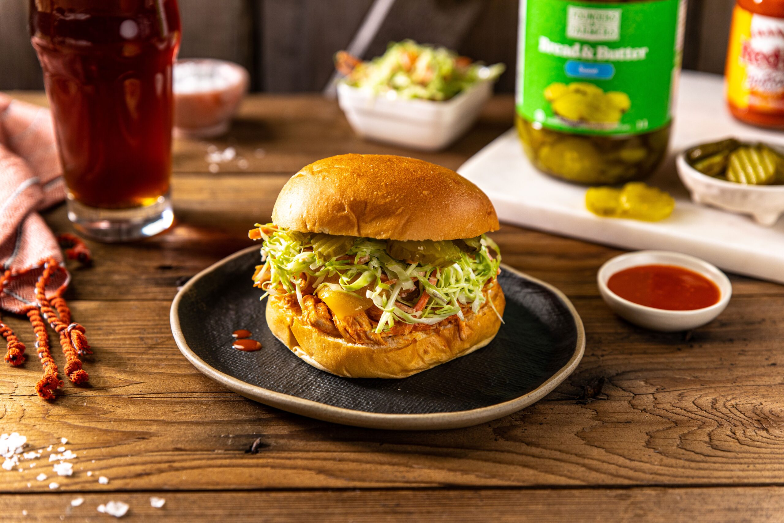 Asian Style Chicken Burger Calgary Coop