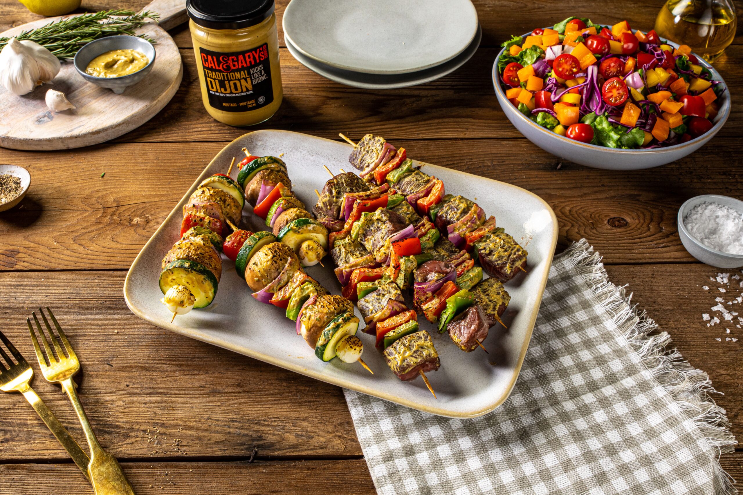 Grilled Kabobs with Dijon-Rosemary Sauce - Calgary Co-op